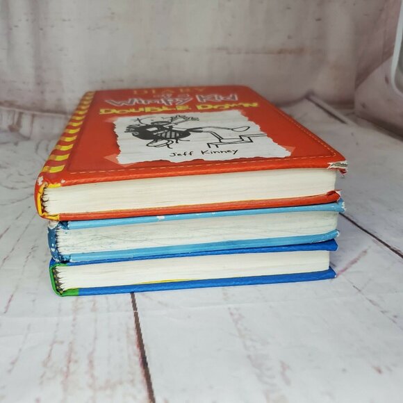 3 Diary Of A Wimpy Kid Books The Getaway Cabin Fever & Double Down By J. Kinney - Picture 10 of 12